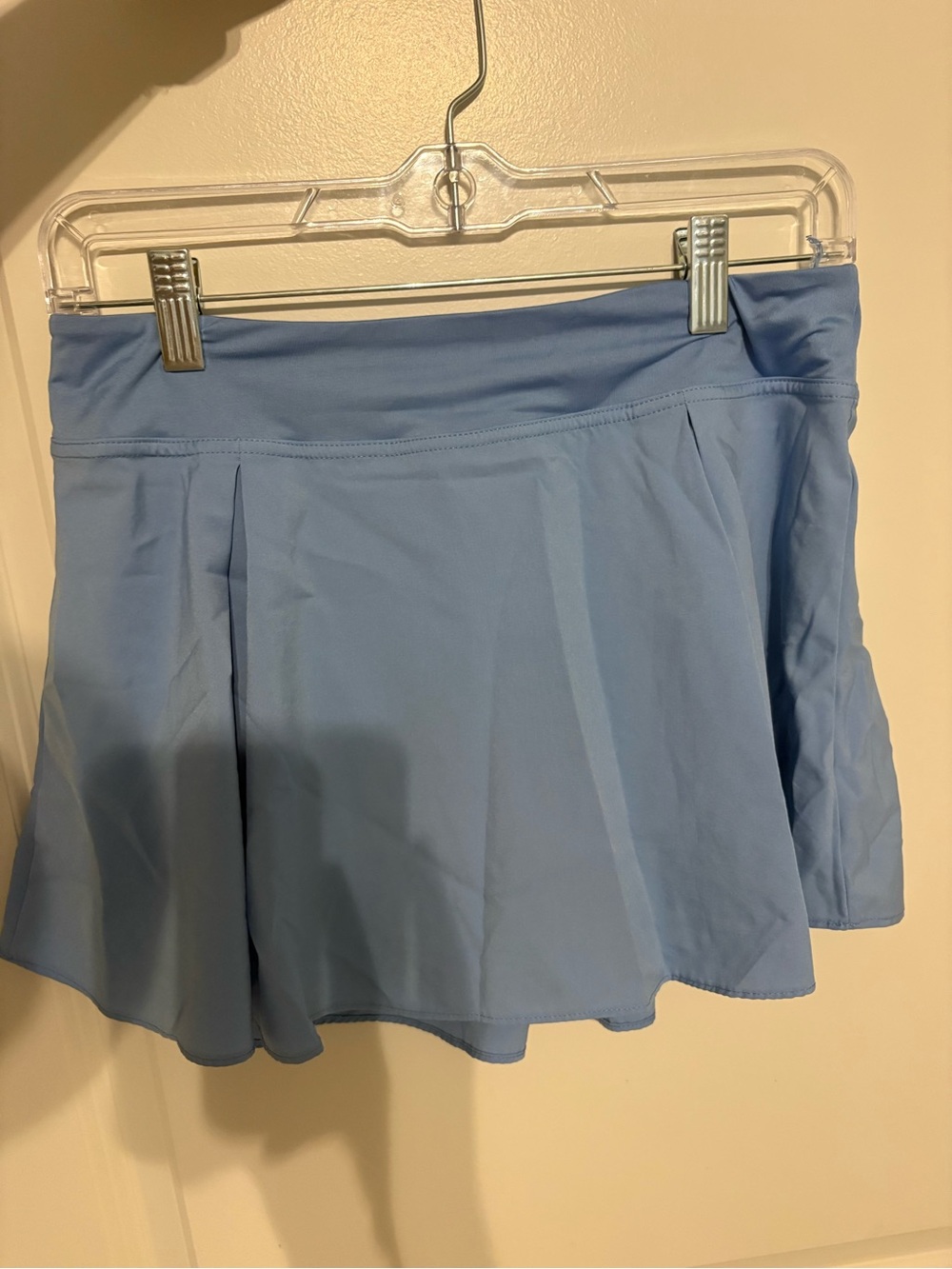Light Blue Pleated Women's Skirt